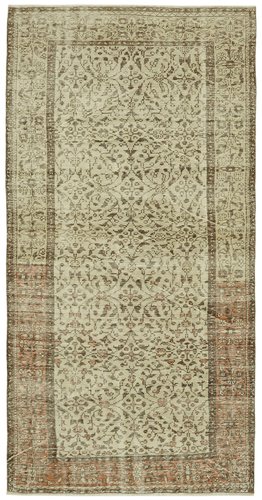 Vintage Turkish Beige Area Rug for sale at Pamono