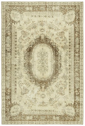 Vintage Turkish Beige Area Rug for sale at Pamono