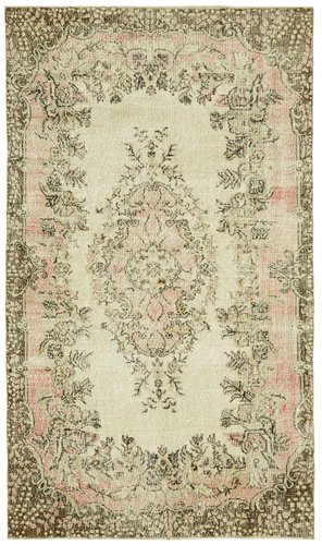 Vintage Turkish Beige Area Rug for sale at Pamono