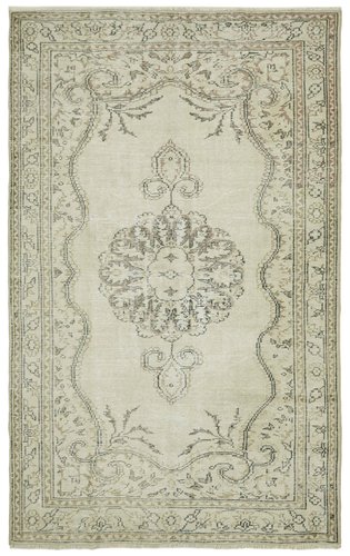 Vintage Turkish Beige Area Rug for sale at Pamono