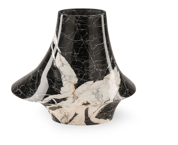 Nuova Plastica Adriatica Npa062 Vase „Prestige“ – Anthrazit, Hochwertiger Kunststoff, Dekorativ & Praktisch