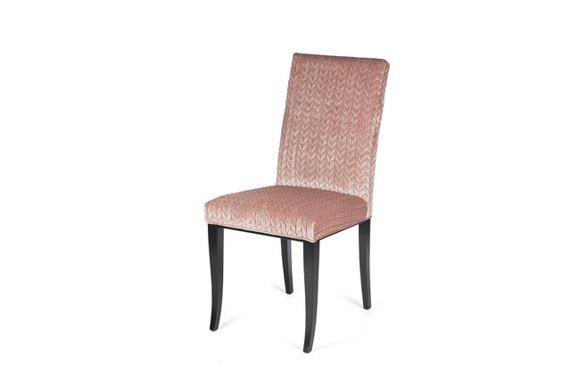 Italian Pink Fabric Audrey Chair With, Audrey Velvet Dining Chair