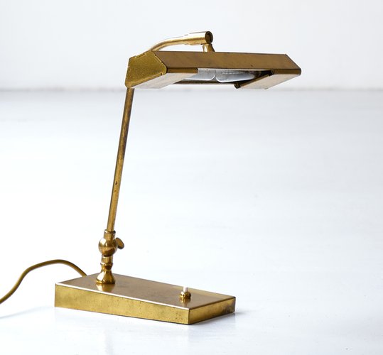 Vintage Italian Brass Table Or Desk Lamp 1950s For At Pamono Vintage Italian Brass Table Or Desk, Brass Desk Lamp Vintage