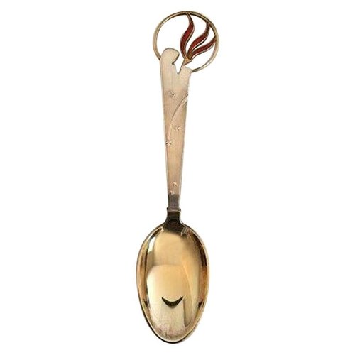 A Michelsen 1992 Danish Gilded Christmas Spoon 