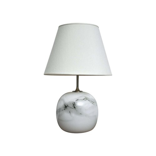 Large Glass Table Lamp By Michael Bang, Clear Glass Side Table Lamps