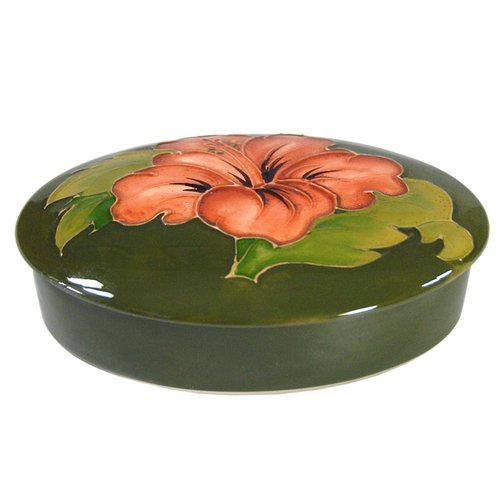 Ceramic Hand Painted Floral Trinket Box from Moorcroft for sale at