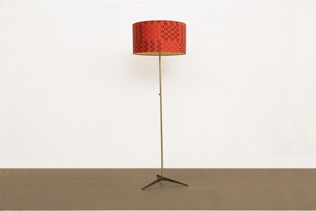 Kaiser Leuchten Floor Lamp With Red