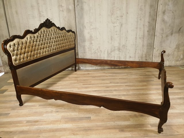 Baroque Double Bed Frame In Walnut For, Vintage Super King Bed Frame