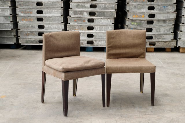 Set of Eunice Dining Chairs by Antonio Citterio for Maxalto