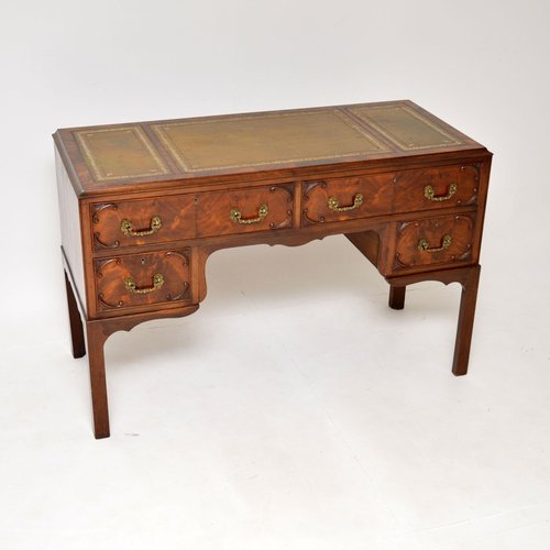 Antique Leather Top Desk for sale at Pamono