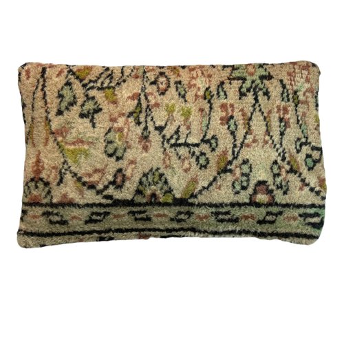 Vintage Turkish Handmade Rug Cushion, What Is The Best Quality Rug Material