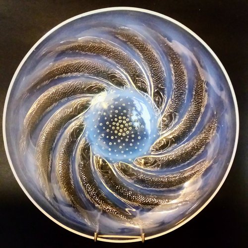Plate from the Poissons Series in Opalescent Crystal by Rene
