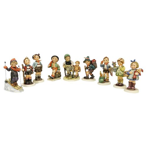 Figurines by M.I. Hummel from Goebel West Germany, Set of 9 for