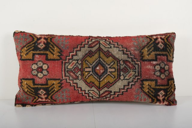 Anatolian Ethnic Lumbar Oushak Pillow Case for sale at Pamono