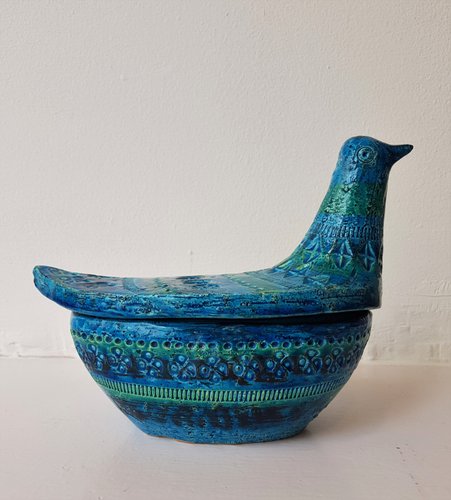 Bitossi「Green Garden」鳩　'80 Dove Ceramic Dove Box by Aldo Londi for Bitossi for sale at Pamono