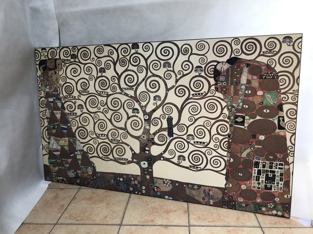 Large Italian Multicolored Klimt Artopweb Panel on MDF Board for sale ...