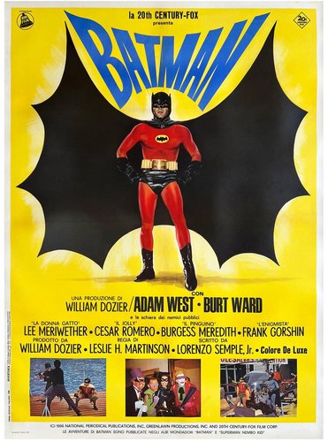 Italian 2 Foglio Batman Movie Poster, 1966 for sale at Pamono
