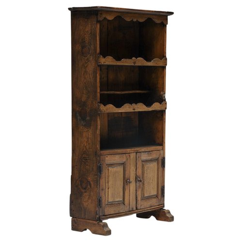 Rustic corner 2024 cabinet with doors
