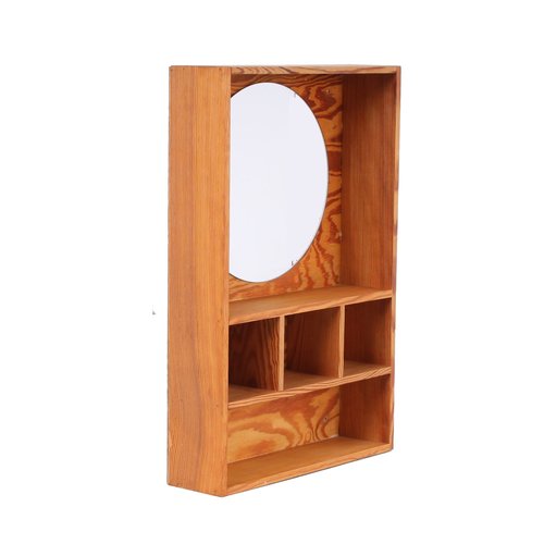 Pine Vanity Mirror Wall Console by Ate Van Apeldoorn for Houtwerk