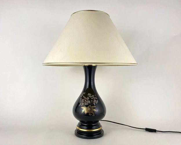 Lampe de chevet avec abat-jour gris