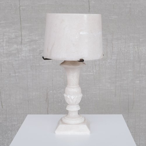 Mid Century French Alabaster Table Lamp