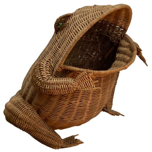 Frog wicker storage best sale