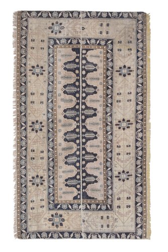 Turkish Distressed Tree of Life Pattern Karapinar Rug for sale at Pamono