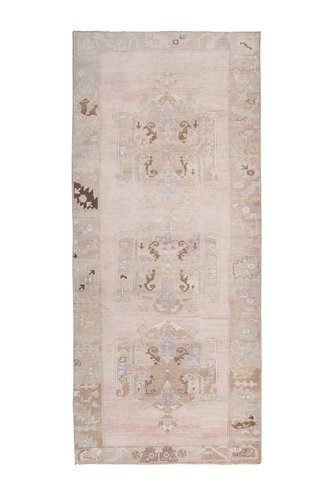 Turkish Muted Karapinar Runner Rug for sale at Pamono