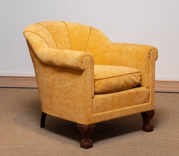 Mustard yellow 2024 lounge chair