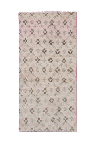 Vintage Turkish Karapinar Light Pink Rug for sale at Pamono