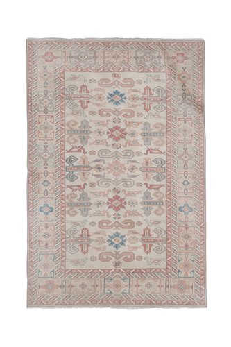 Vintage Turkish Pastel Kars Rug for sale at Pamono