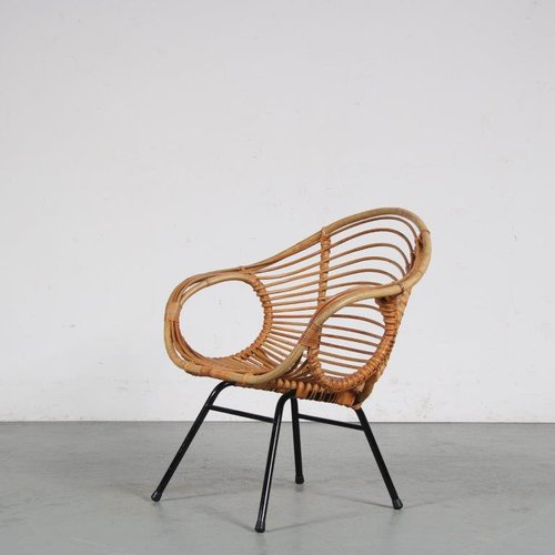 椅子 vintage rattan easy chair Vintage Rattan Easy Chair – Stowaway London