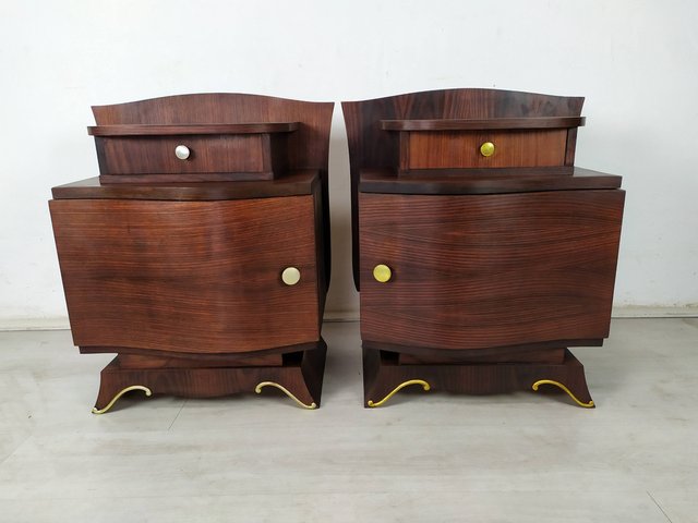 Art Deco Chevets Pair, 1940s, Set of 2 for sale at Pamono