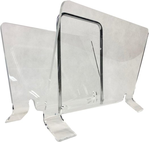 Acrylic Glass Magazine Rack, 1980s for sale at Pamono