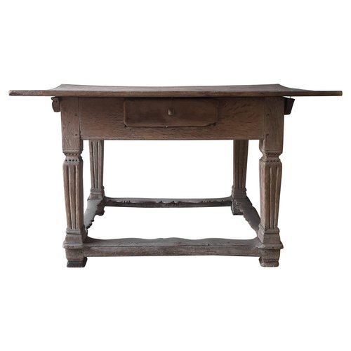 Table de Paye Mid-Century en Chêne, Pays-Bas en vente sur Pamono