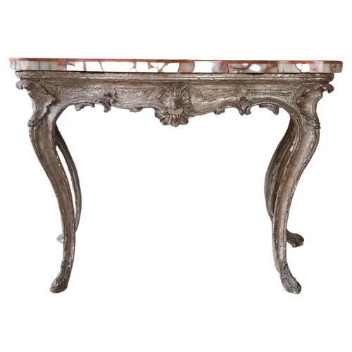 Consola Rococo Consola rococó del siglo XVIII con tablero de mármol ónice en venta en ...