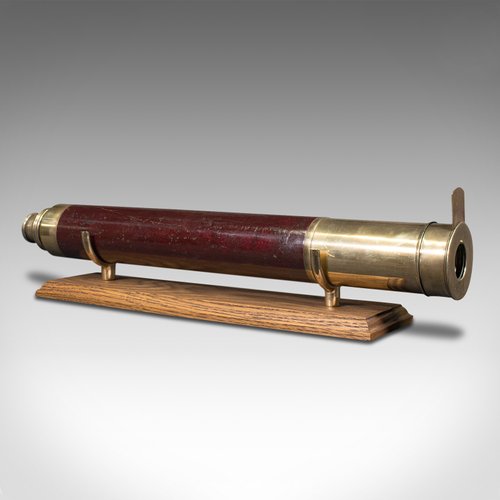 3 tirez le télescope marin se pliant - Cuir, Laiton, Verre
