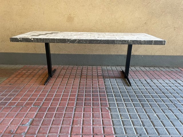 Marble & Iron Coffee Table for sale at Pamono
