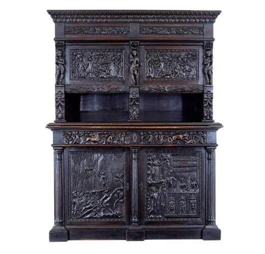 Carved wooden cupboard discount