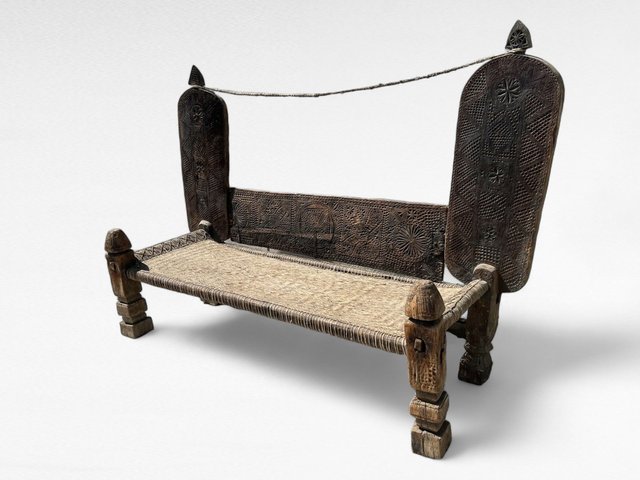 Antique Afghan Cedar Chair Bed, 1800s for sale at Pamono