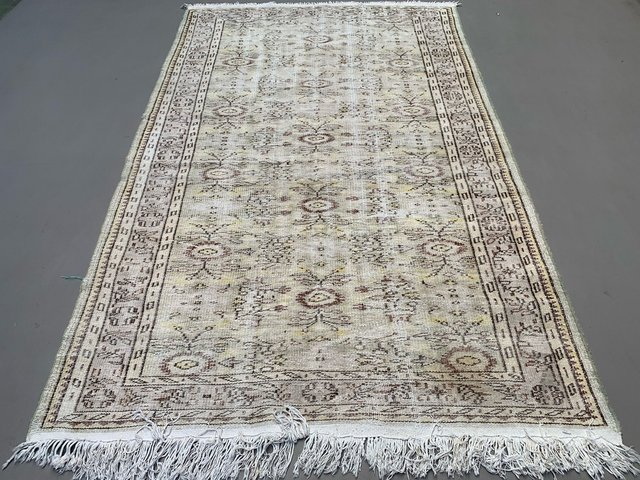 Large Vintage Turkish Tribal Wool Rug for sale at Pamono
