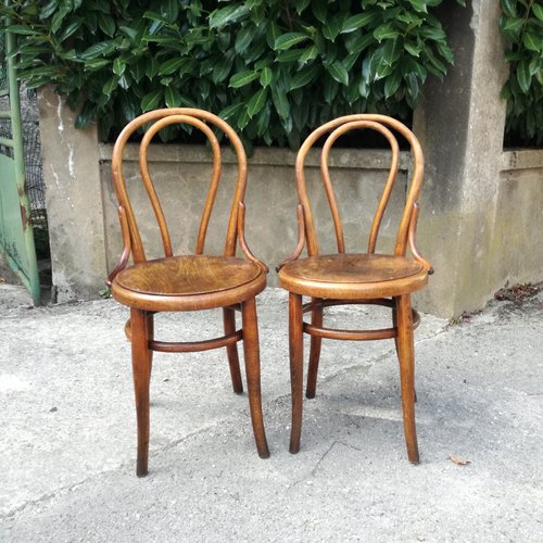 Österreichische N ° 18 Stühle von Michael Thonet für Thonet, 2er Set ...