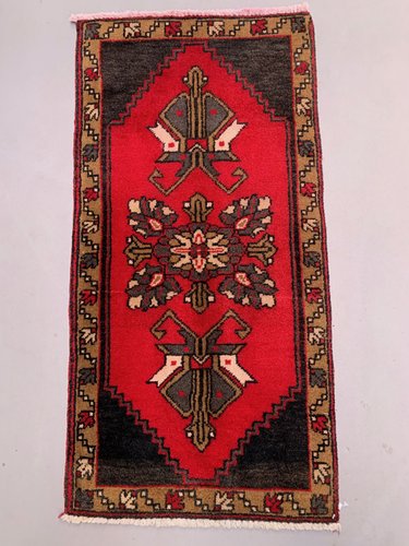 Small Vintage Turkish Wool Rug for sale at Pamono