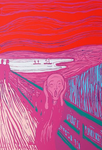 Andy Warhol After Munch, The Scream in Pink, 20th Century, Lithograph for  sale at Pamono