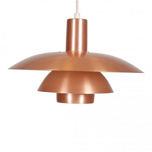 Copper Ph-4½/4 Pendant Light by Poul Henningsen for Louis Poulsen