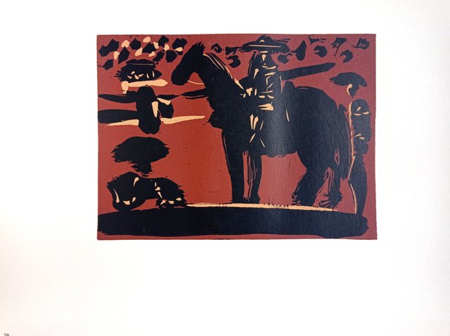 ≪ パブロピカソ ≫ LINOLEUM-CUTSリノカット版画 MOUNTED