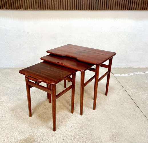 Danish modern nesting tables outlet
