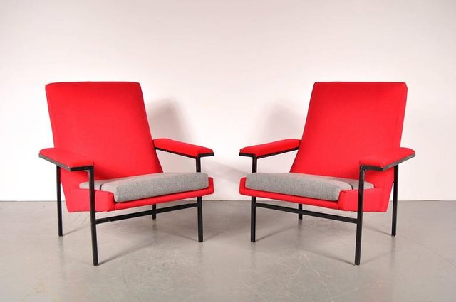 French Armchairs By Arp For Steiner 1950s Set Of 2