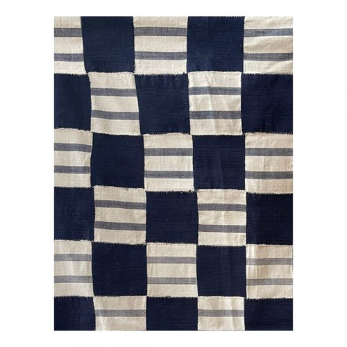 Heavy Cotton Geometric Kente Cloth for sale at Pamono