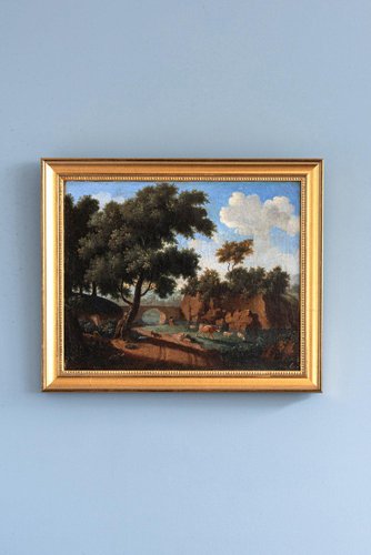 Jean-Victor Bertin French Neoclassical Italianate Landscape with River